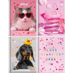 Caderno 1 Matéria Zoom+ Feminino 80 Folhas Tilibra