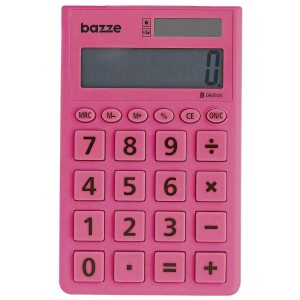 Calculadora de Bolso 8 Dígitos Color Office Rosa Bazze
