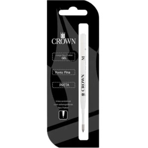 Carga para Caneta Gel Parker Preta CA17004P Crown