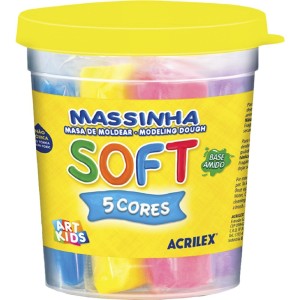 Massa de Modelar 325g - 5 Cores Acrilex