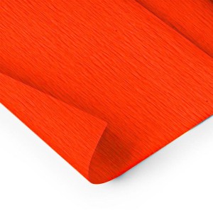 Papel Crepom Impermeável 48cm x 2m - Laranja