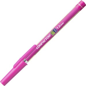 Caneta Esferográfica 1.2mm 07B Rosa Compactor