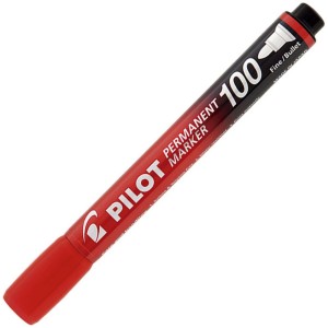 Pincel Marcador Permanente SCA-100 Vermelho Pilot