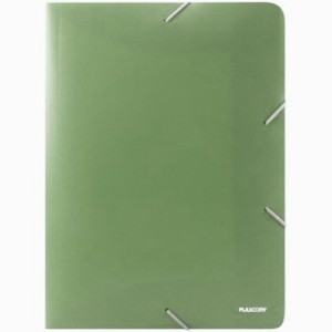 Pasta com Elástico A4 Terroso Verde A02T-VD Plascony