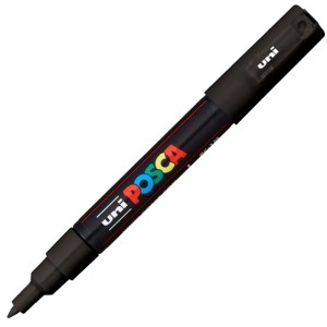Caneta Posca PC-1M - Preta Uniball