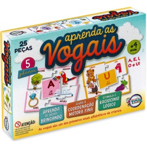 Aprenda as Vogais 12017 Toia Brinquedos