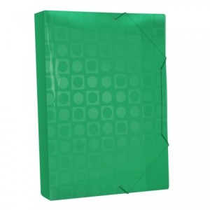 Pasta com Elástico 40mm Decorada Verde 304VD DAC